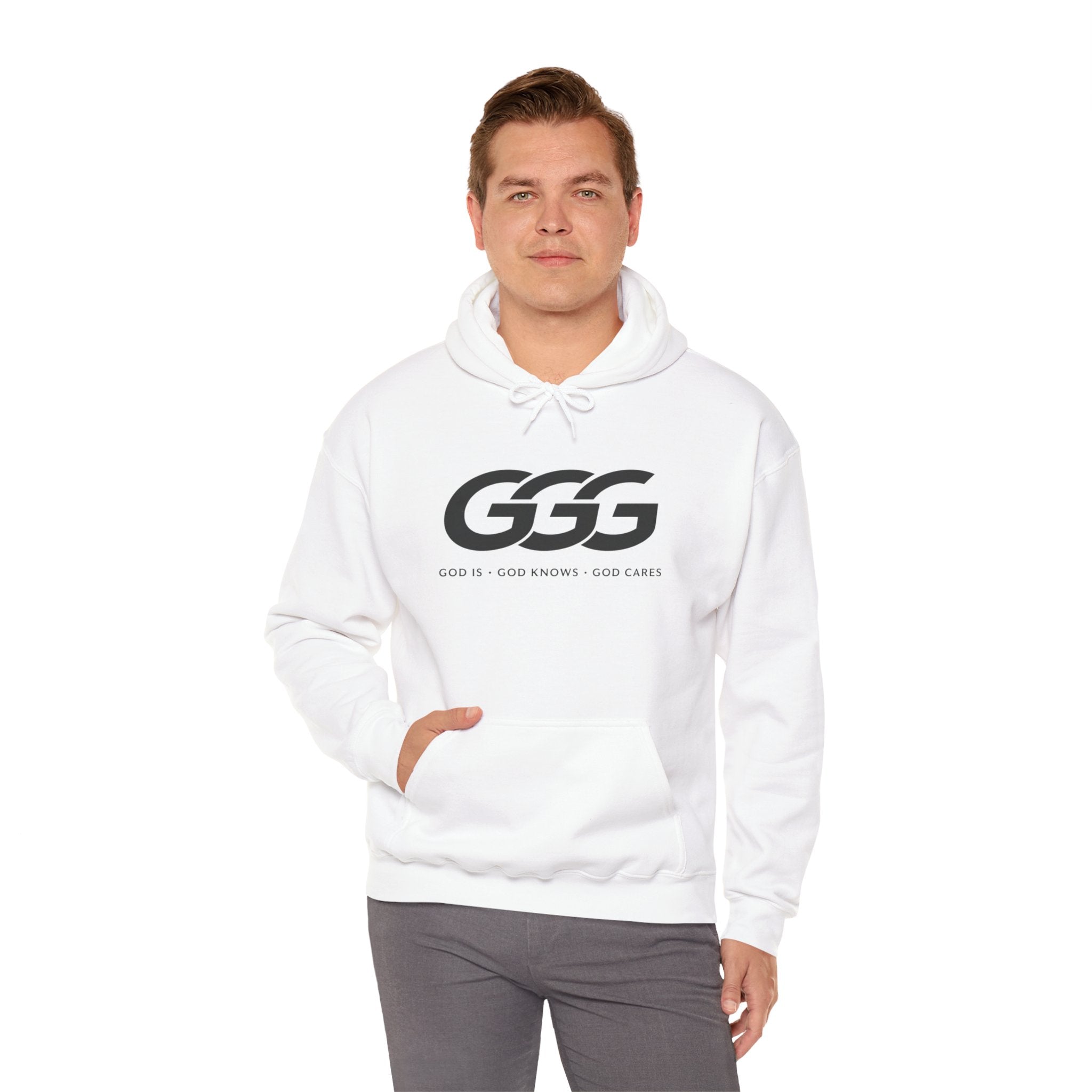 GGG Logo Hoodie | God Is God Knows God Cares Sweatshirt