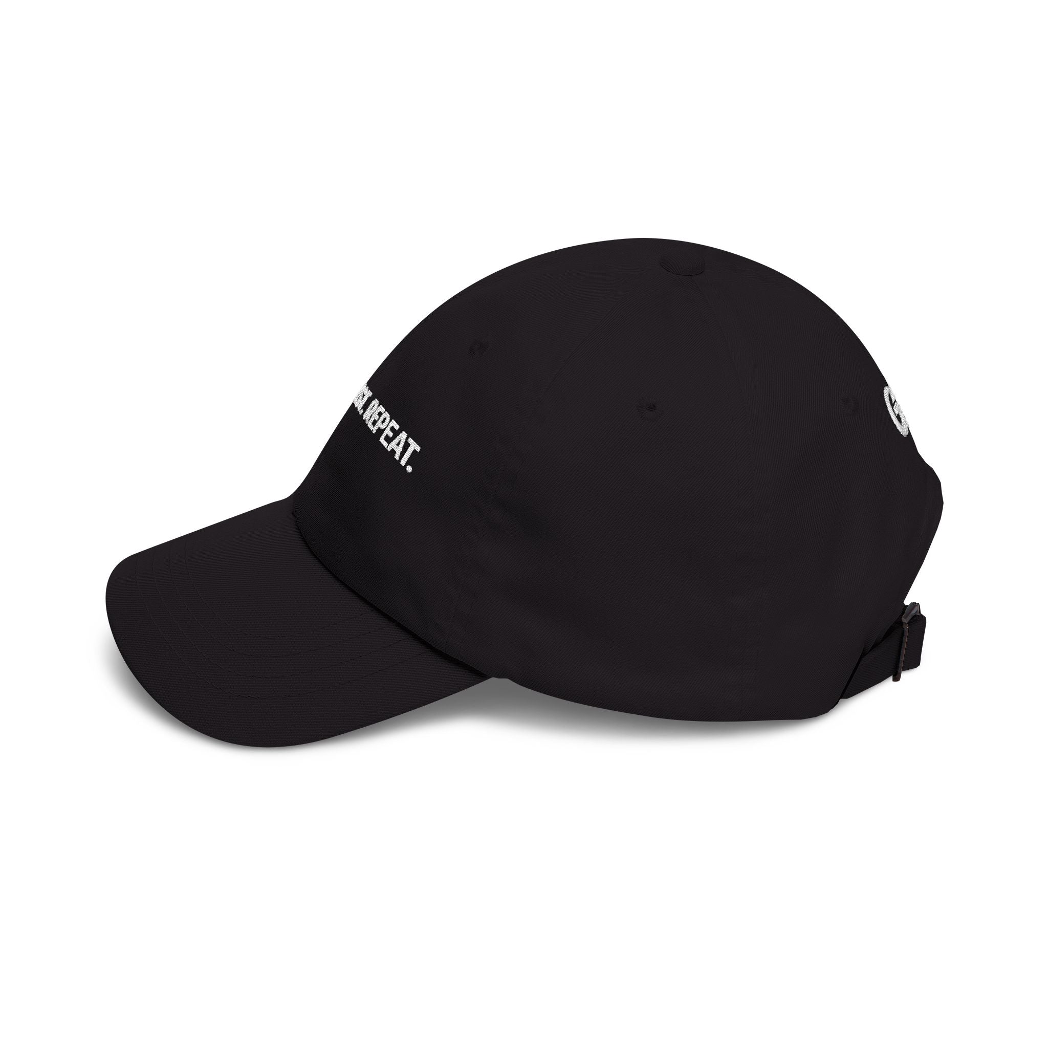 Faith. Trust. Repeat. Embroidered Black Dad Cap — GGG (G3)