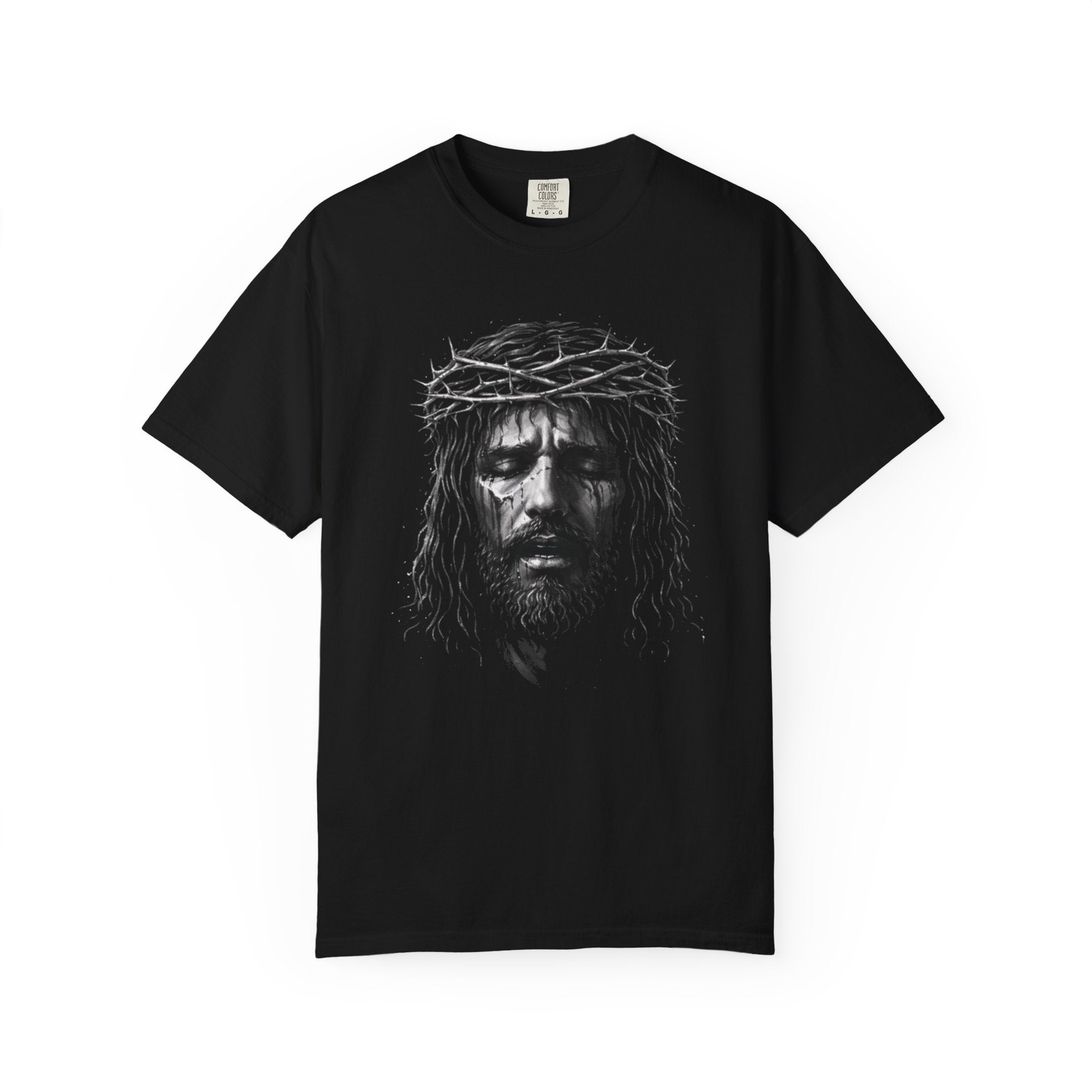 Jesus Crown of Thorns T-Shirt — Sacred Sketch Graphic Tee