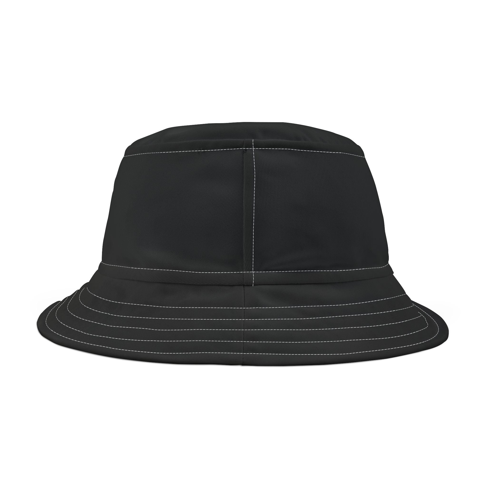GGG Logo Bucket Hat — Black Streetwear Sun Hat