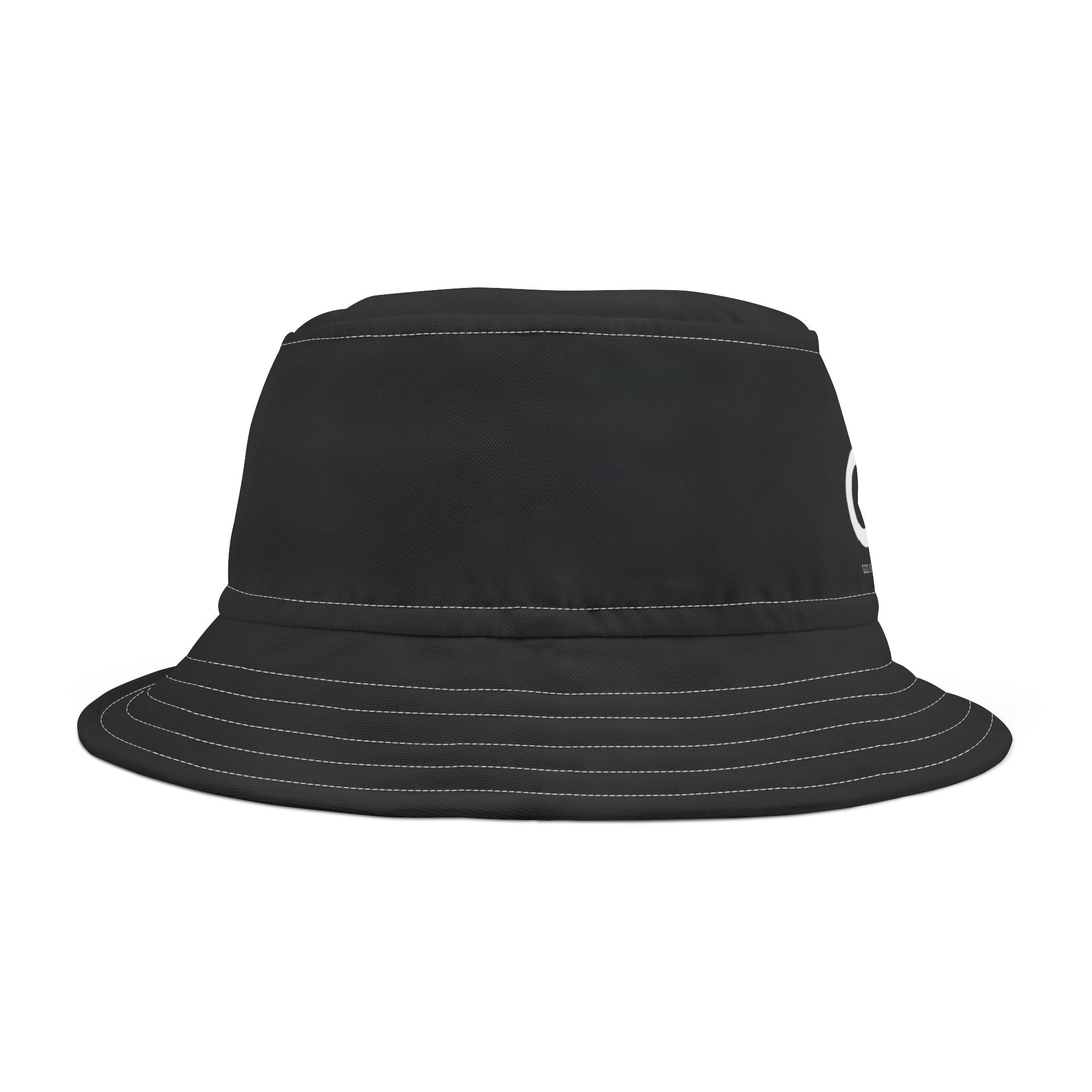 GGG Logo Bucket Hat — Black Streetwear Sun Hat